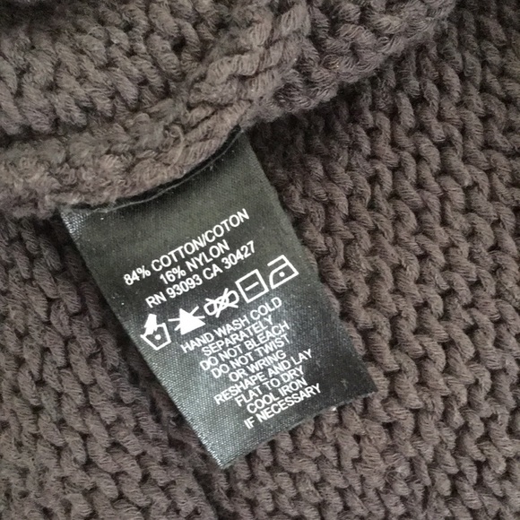 Nic+Zoe Knit Brown Taupe Sweater Mock Turtle Neck - Picture 5 of 5